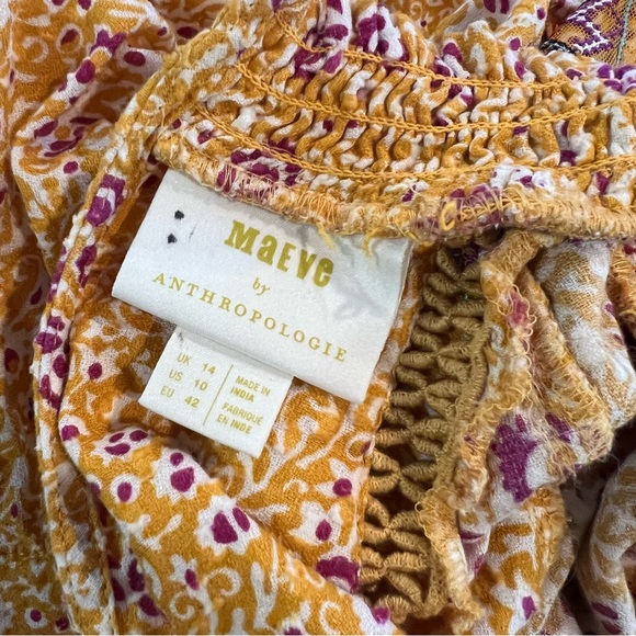 Maeve Goldie Embroidered Anthropologie Blouse - Picture 9 of 14